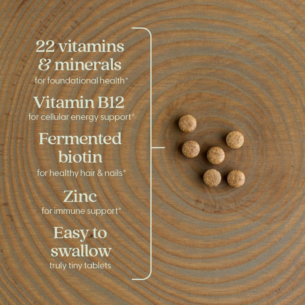 New Chapter Tiny Tabs Multivitamin mit 20+ Nährstoffen für Immunsystem, Zellenergie & Stressunterstützung, inklusive Vitamin D3 + B-Vitamine, 192 Stück