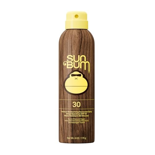 Sun Bum Original SPF 30 Sonnenspray für den Körper – Breitspektrum feuchtigkeitsspendender Sonnenschutz mit Vitamin E – Hawaii 104 Konform (ohne Octinoxat & Oxybenzon) – 177 ml