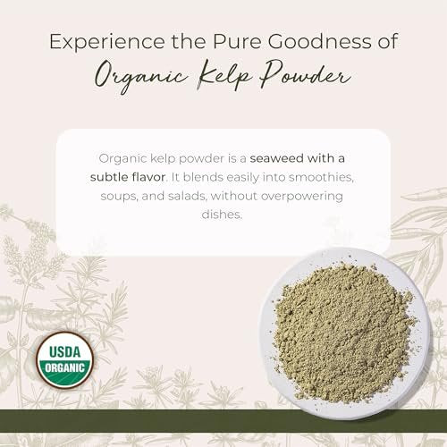 Starwest Botanicals Bio Algenpulver - Nährstoffreich, natürliche Jodquelle, Kalium, Magnesium, Zink, Eisen & Kalzium, zertifiziert koscher, nicht genetisch verändert - 454 g Beutel