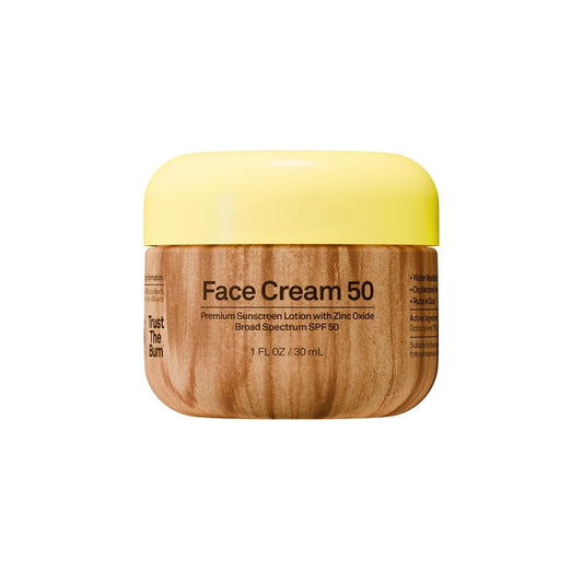 Sun Bum SPF 50 Gesichtscreme Sonnencreme mit Zinkoxid – Breitspektrum feuchtigkeitsspendende Sonnencreme für das Gesicht mit Vitamin E – Hawaii 104 Act konform (ohne Octinoxat & Oxybenzon) – Reisegröße – 28 g