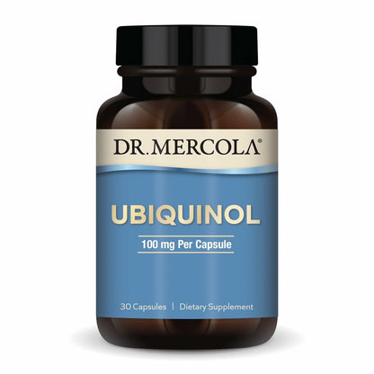 Dr. Mercola Ubiquinol 100 mg – CoQ10 zur Unterstützung der Energieproduktion – Antioxidans – 30 Kapseln