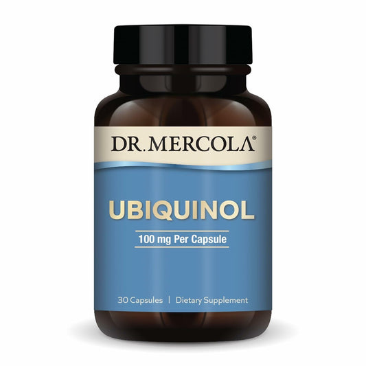 Dr. Mercola Ubiquinol 100 mg – CoQ10 zur Unterstützung der Energieproduktion – Antioxidans – 30 Kapseln