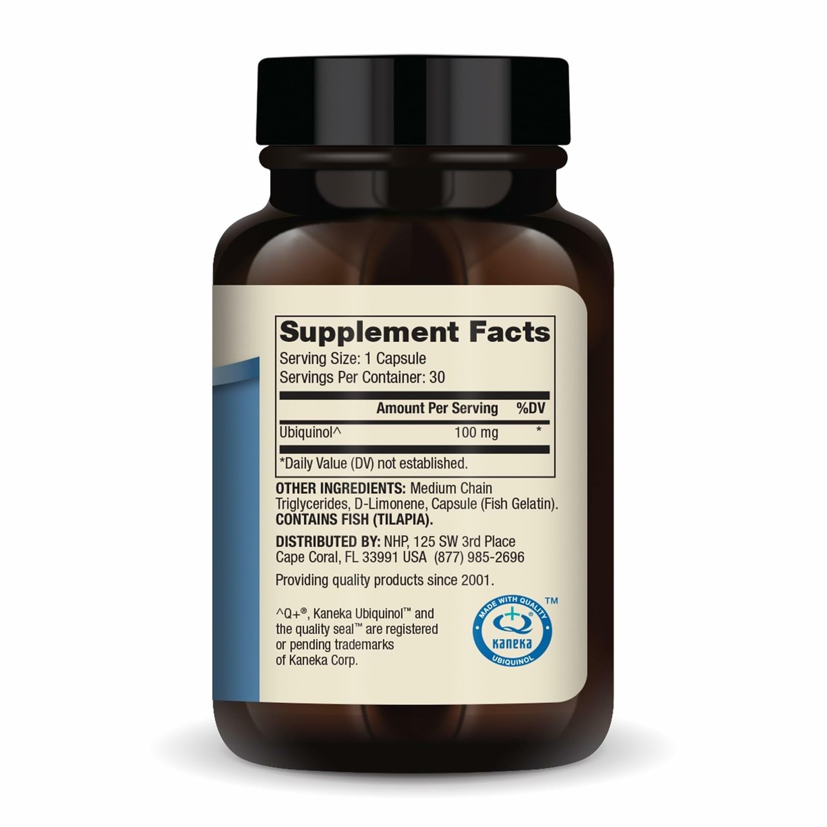 Dr. Mercola Ubiquinol 100 mg – CoQ10 zur Unterstützung der Energieproduktion – Antioxidans – 30 Kapseln