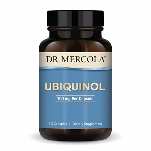 Dr. Mercola Ubiquinol 100 mg – CoQ10 zur Unterstützung der Energieproduktion – Antioxidans – 30 Kapseln