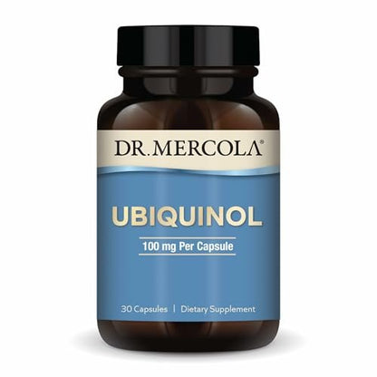 Dr. Mercola Ubiquinol 100 mg – CoQ10 zur Unterstützung der Energieproduktion – Antioxidans – 30 Kapseln
