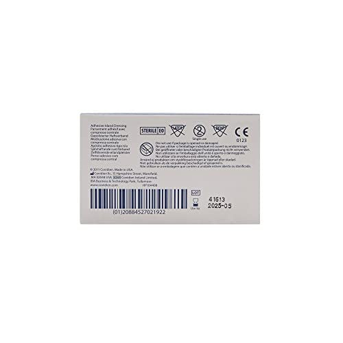 COVIDIEN Telfa Island Wundauflage, steril, latexfreie Gaze, 2 x 3-3/4 Zoll, 50 Stück
