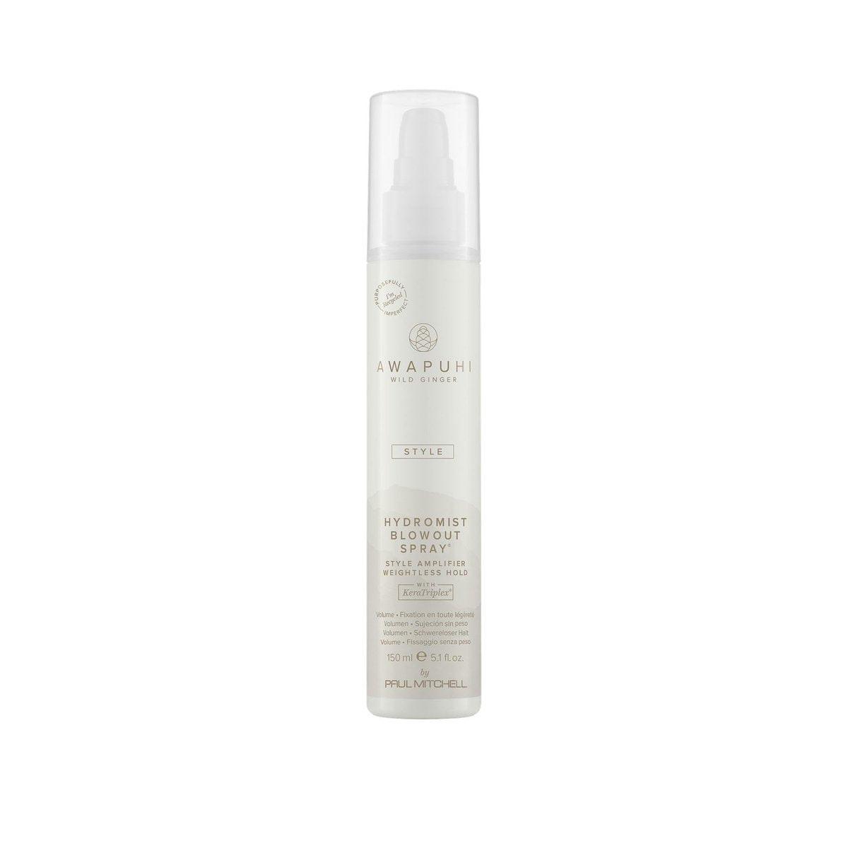Awapuhi Wild Ginger von Paul Mitchell HydroMist Blowout Spray – Stilverstärker, gewichtsloser Halt, für alle Haartypen, 150 ml