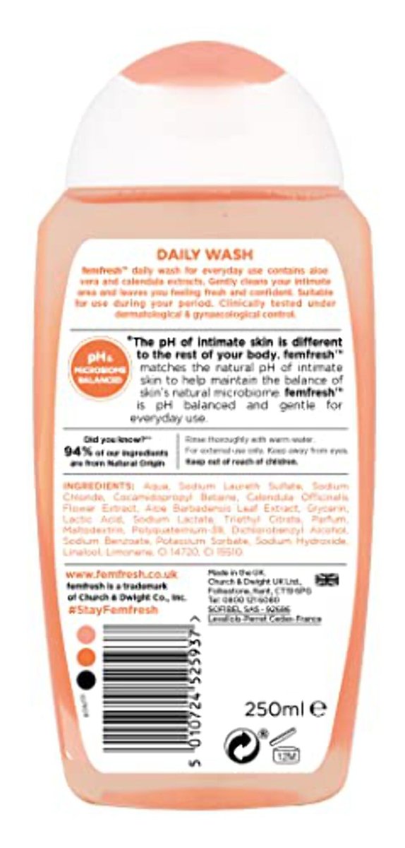Femfresh Tägliche Intimwaschlotion 250 ml – Sanfte Pflege für den Intimbereich
