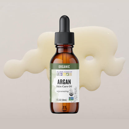 Aura Cacia Bio-Pflegeöl Arganöl – 30 ml reines Hautöl für Feuchtigkeit und Glanz