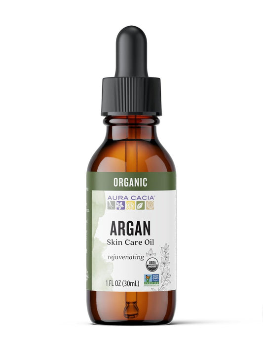 Aura Cacia Bio-Pflegeöl Arganöl – 30 ml reines Hautöl für Feuchtigkeit und Glanz
