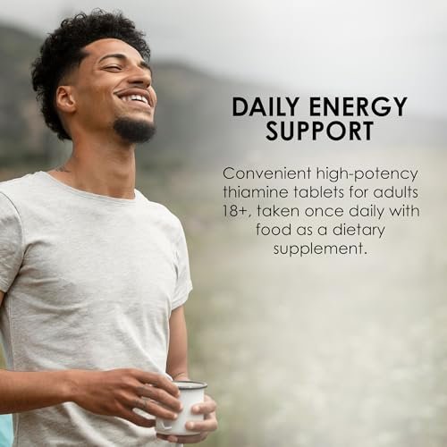 MASON NATURAL Vitamin B1 Thiamin 250 mg, 100 Kapseln, Nahrungsergänzungsmittel, Unterstützt Energieproduktion & gesunden Stoffwechsel