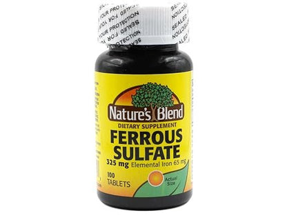 Nature's Blend Eisen(II)-sulfat 325 mg Tabletten, 100 Stück