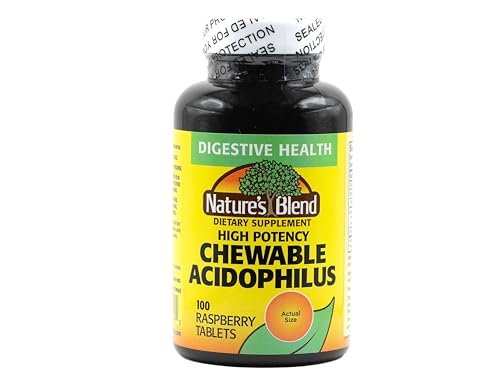 Nature's Blend Acidophilus Probiotikum – 100 Kapseln mit hoher Wirksamkeit – Unterstützt die Verdauungsgesundheit und das Gleichgewicht der Darmflora
