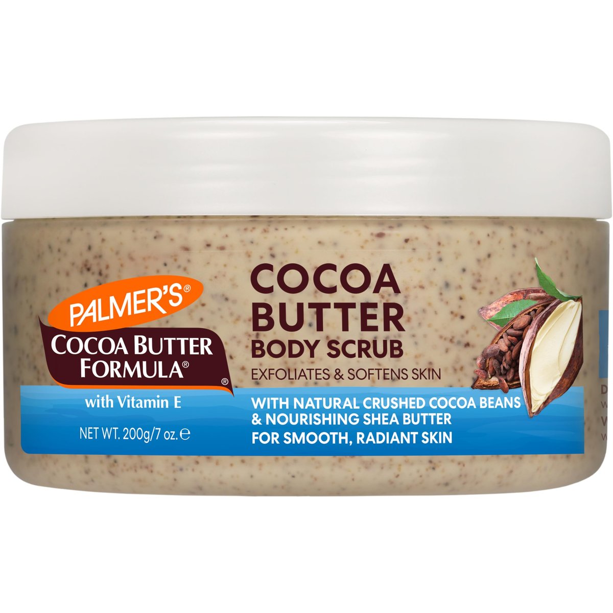 Palmer's Cocoa Butter Formula Peeling-Körperpeeling für geschmeidige Haut – Hautpeeling für Damen und Herren, 200 g