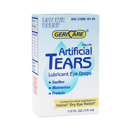 GeriCare Künstliche Tränen, beruhigende Augentropfen zur Befeuchtung - langanhaltende Formel, 15 ml Flasche (1er-Pack)
