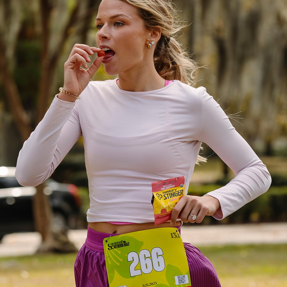 Honey Stinger Bio-Zitronenlimonade Energie-Kaugummi, glutenfrei & koffeinfrei, für Training, Laufen und Leistung, Sportnahrung für Zuhause & Fitnessstudio, vor und während dem Training, 612 g (12er-Pack)