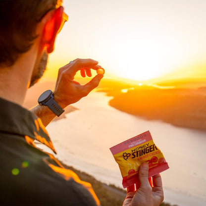 Honey Stinger Bio-Zitronenlimonade Energie-Kaugummi, glutenfrei & koffeinfrei, für Training, Laufen und Leistung, Sportnahrung für Zuhause & Fitnessstudio, vor und während dem Training, 612 g (12er-Pack)