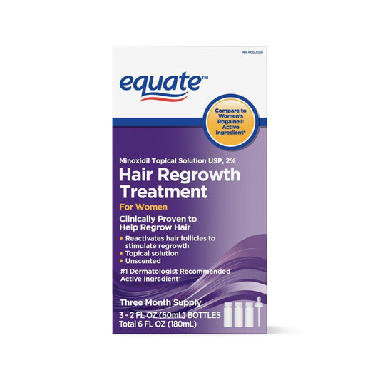 Equate Haarwuchs Behandlung für Frauen – 3-Monats-Vorrat (USA), 2 Unzen