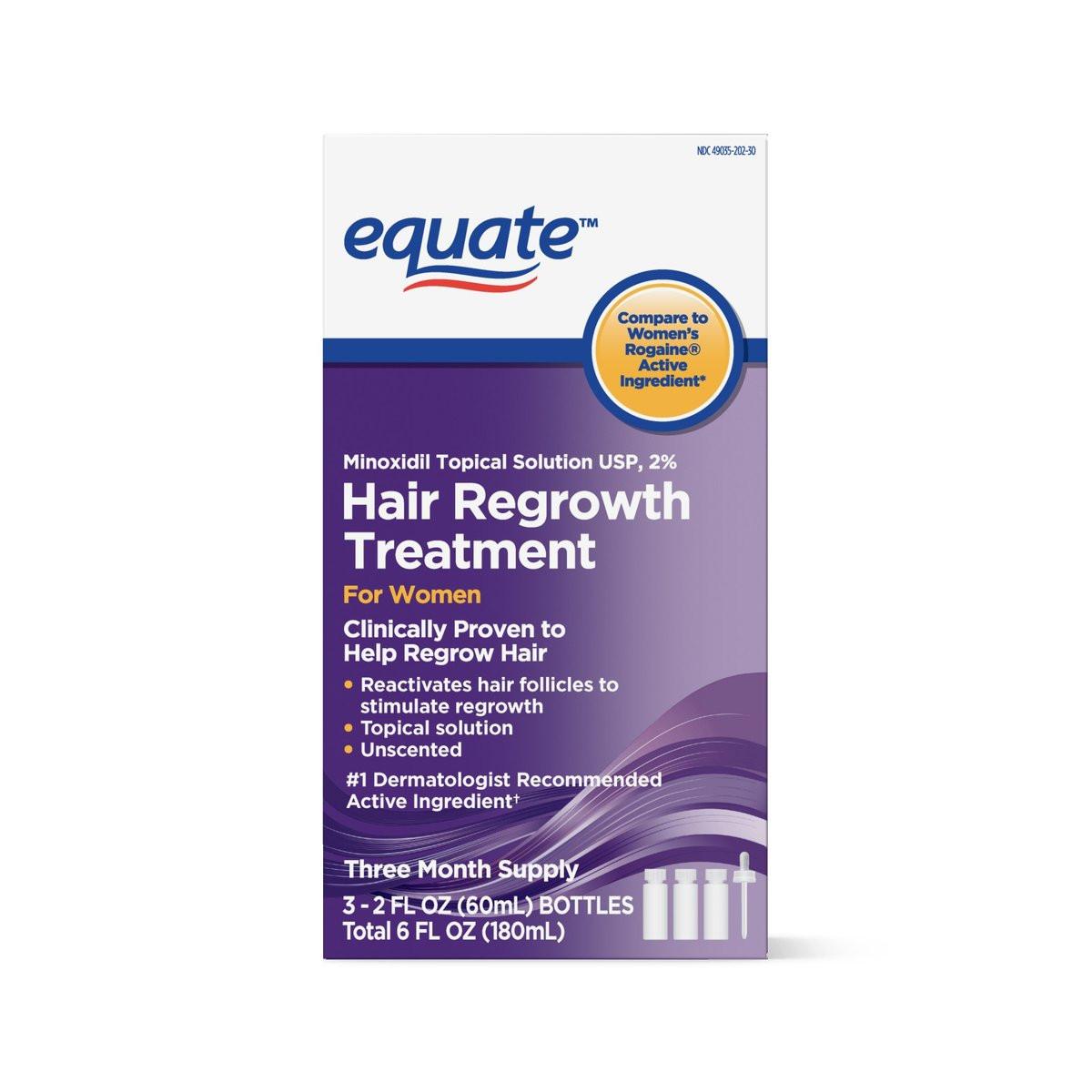 Equate Haarwuchs Behandlung für Frauen – 3-Monats-Vorrat (USA), 2 Unzen