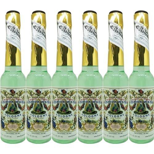 Lanman & Kemp Authentic Florida Water Cologne – 6er-Pack (7,5 Unzen pro Flasche, 45 Unzen Gesamtmenge) – Plastikflaschen