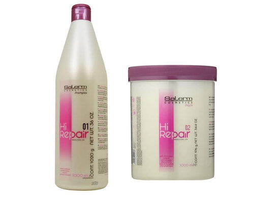 Salerm Hi Repair Shampoo und Repair Mask Set – 2 Liter Flasche