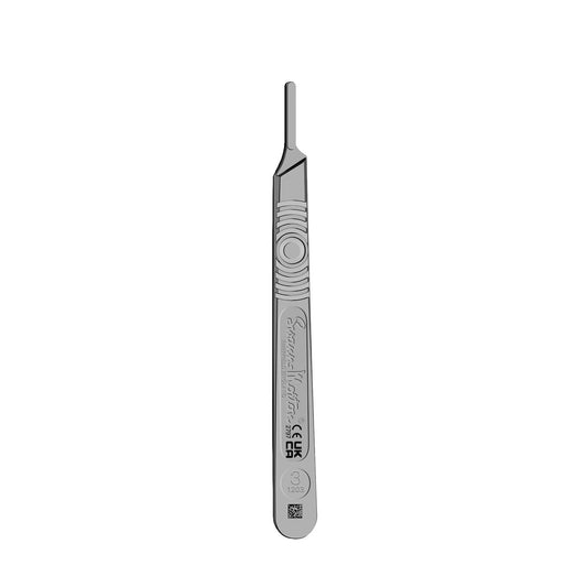 Swann Morton Skalpellgriff Nr. 3 – Edelstahl, passend für Klingen 10, 10A, 10R, 11, 12, 14, 15 & 15A – Chirurgische Präzision für Dermaplaning & Ästhetik