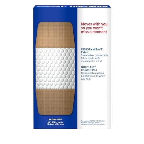 Band-Aid Brand Flexible Fabric Pflaster, extra groß, 10 Stück (2er-Pack)