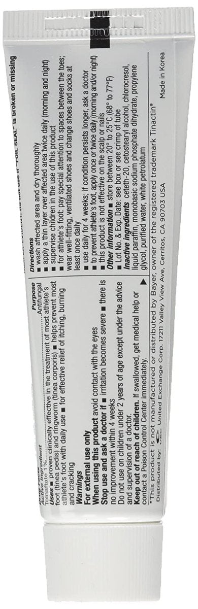 6er Pack Tolnaftat Creme USP 1% Antimykotikum - Vergleichbar mit Tinactin