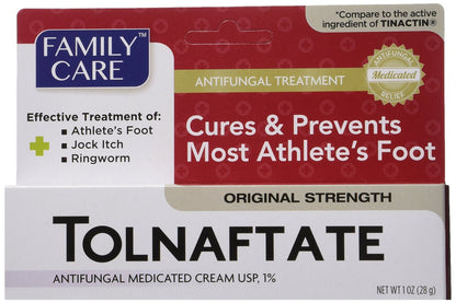 2er-Pack Tolnaftat Creme USP 1% Antimykotikum gegen Fußpilz – Wirkstoffgleich mit Tinactin-1, 2 x 28 g