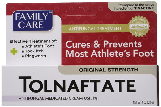 2er-Pack Tolnaftat Creme USP 1% Antimykotikum gegen Fußpilz – Wirkstoffgleich mit Tinactin-1, 2 x 28 g