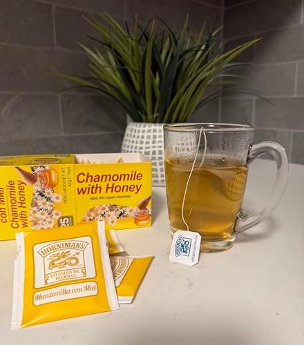 Hornimans Kräutertee Kamille mit Honig, 25 Beutel