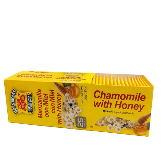 Hornimans Kräutertee Kamille mit Honig, 25 Beutel