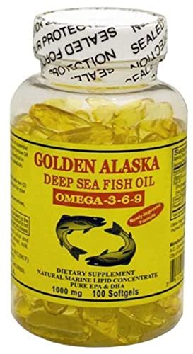 Golden Alaska Deep Sea Omega-3-6-9 Fischöl 1000mg – 100 Weichkapseln