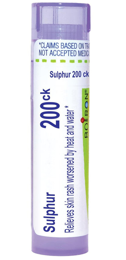 Boiron Sulphur 200C Homöopathisches Mittel bei Hautausschlag - 80 Kügelchen