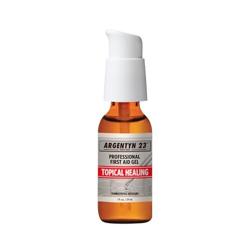 Argentyn 23 Professionelles Silber-First-Hilfe-Gel – Argentum Metallicum Gel zur Wundpflege, topische Hautpflege für beruhigende Unterstützung mit praktischer Pumpe – 30 ml