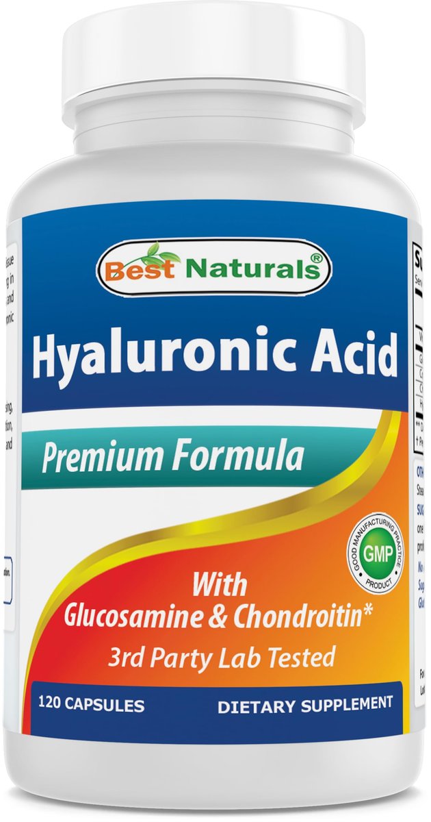 Best Naturals Hyaluronsäure 100 mg 120 Kapseln – Unterstützt gesunde Gelenke und jugendliche Haut