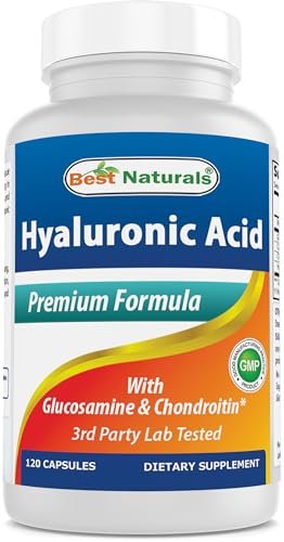 Best Naturals Hyaluronsäure 100 mg 120 Kapseln – Unterstützt gesunde Gelenke und jugendliche Haut