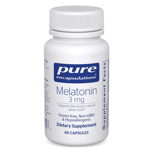 Pure Encapsulations Melatonin 3 mg – Antioxidans zur Unterstützung des natürlichen Schlafs & Linderung gelegentlicher Schlaflosigkeit – 60 Kapseln