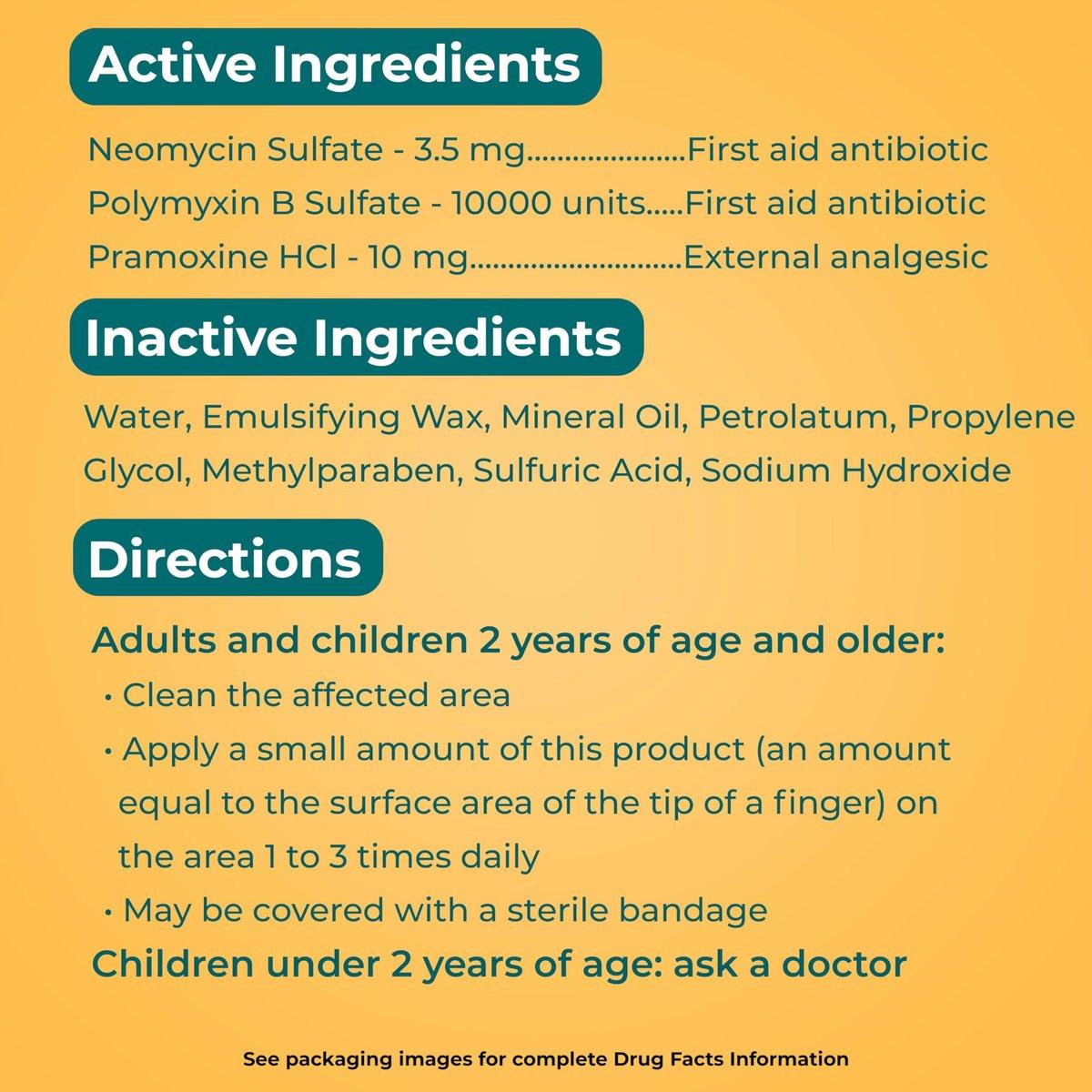 Neosporin + Maximalstarke Schmerzlinderung Dual Action Creme – Antibiotische & analgetische Erste-Hilfe-Creme für Infektionsschutz & Wundversorgung bei kleinen Schnitten, Schrammen & Verbrennungen, 0,5 Unzen, 2er-Pack