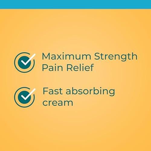 Neosporin + Maximalstarke Schmerzlinderung Dual Action Creme – Antibiotische & analgetische Erste-Hilfe-Creme für Infektionsschutz & Wundversorgung bei kleinen Schnitten, Schrammen & Verbrennungen, 0,5 Unzen, 2er-Pack