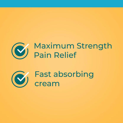 Neosporin + Maximalstarke Schmerzlinderung Dual Action Creme – Antibiotische & analgetische Erste-Hilfe-Creme für Infektionsschutz & Wundversorgung bei kleinen Schnitten, Schrammen & Verbrennungen, 0,5 Unzen, 2er-Pack