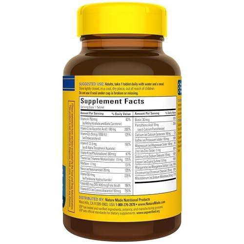 Nature Made Multivitamin für Männer – Ohne Eisen, Tägliche Nahrungsergänzung, 90 Tabletten, 90-Tage-Vorrat