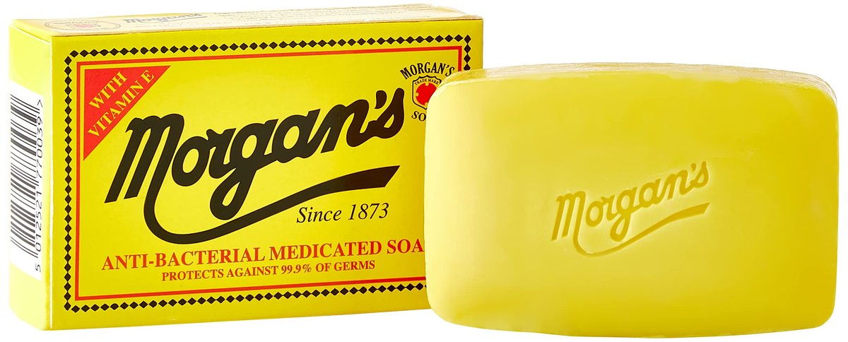 Morgan's Antibakterielle Medizinische Seife, 80 g – Hochwirksame Reinigung für empfindliche Haut