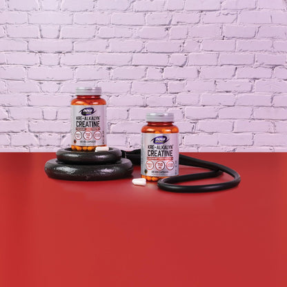 NOW Foods Kre-Alkalyn Creatin 750 mg – 120 vegane Kapseln für Muskelaufbau & Energieproduktion
