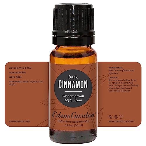Edens Garden Zimtrindenöl – 100 % reines, unverdünntes ätherisches Öl für Aromatherapie, Diffuser & mehr, 10 ml