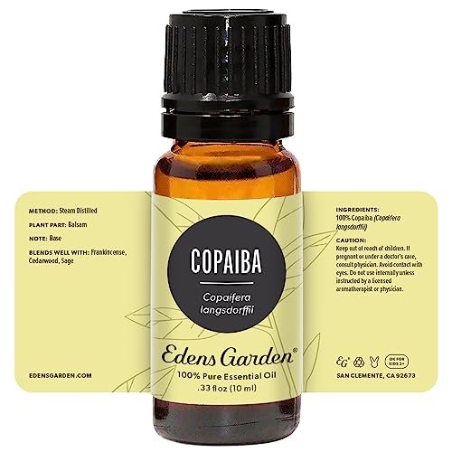 Edens Garden Copaiba Öl - 100% reines Premium-Öl, unverdünnt, natürlich, therapeutisch, für Diffuser, Haut, Gesicht, Haare 10 ml