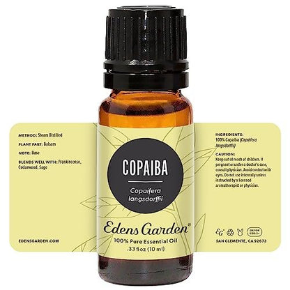 Edens Garden Copaiba Öl - 100% reines Premium-Öl, unverdünnt, natürlich, therapeutisch, für Diffuser, Haut, Gesicht, Haare 10 ml