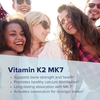 Superior Source Vitamin K2 MK-7 (Menaquinon-7) 100 mcg – Knochenstärke & Herzgesundheit – 60 sublinguale Tabletten