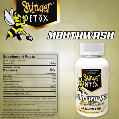 Stinger Detox Mundspülung 2 Fl Oz – Schnelle Reinigung für den Mundraum