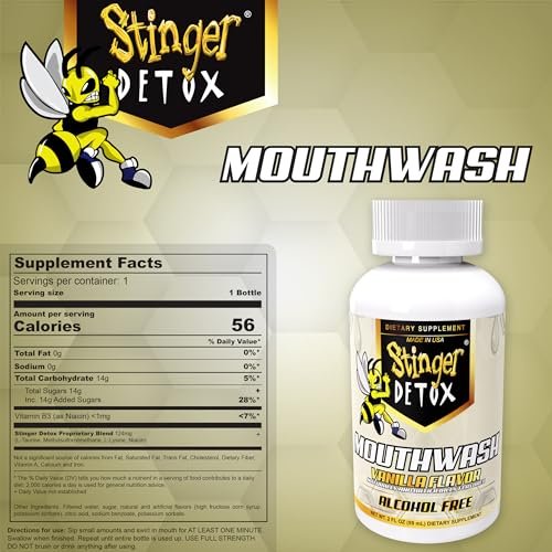 Stinger Detox Mundspülung 2 Fl Oz – Schnelle Reinigung für den Mundraum